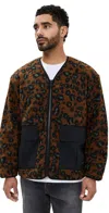 Carhartt Work In Progress Devin Fleece Liner Jacket In Camo/tamarind/black