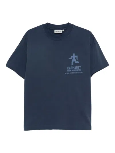 Carhartt Distance Graphic-print T-shirt In Blue