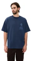 Carhartt Work In Progress Distance Organic Cotton Graphic T-shirt In Blue