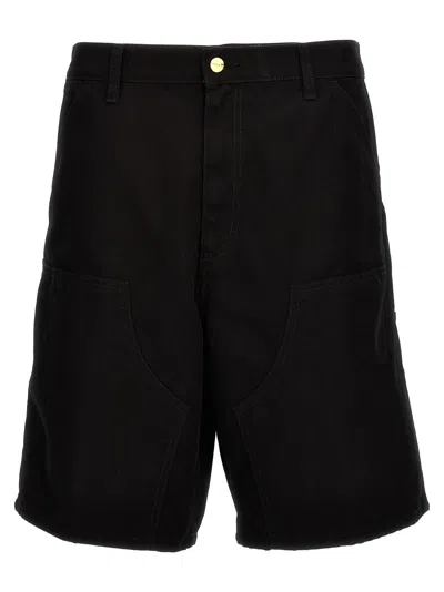 Carhartt Double Knee Bermuda Shorts In Black