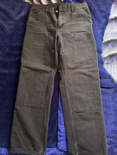Pre-owned Carhartt Double Knee In Black