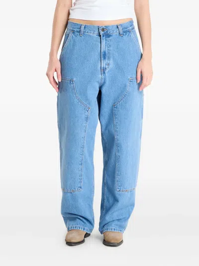 Carhartt Double Knee Brandon Trousers In Blue