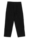 Carhartt Double Knee Canvas Trousers In Black
