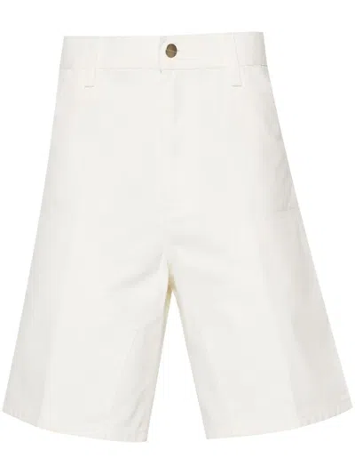 Carhartt Double Knee Cotton Shorts In White