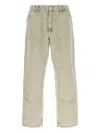 Carhartt Wip Grey Denim Double Knee Pant In Gray