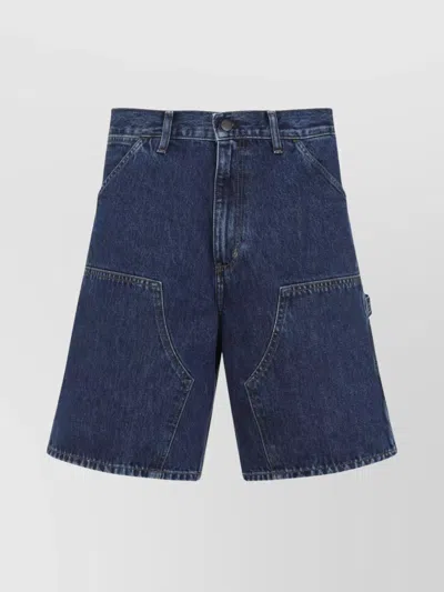 CARHARTT DOUBLE KNEE DENIM COTTON SHORTS