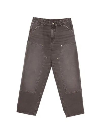 Carhartt Double Knee Jeans In Brown