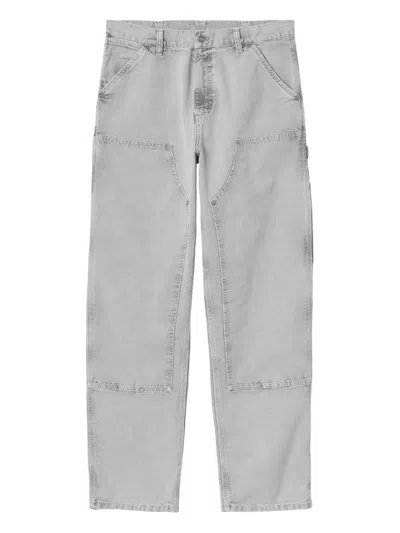 Carhartt 'double Knee' Jeans In Grey Cotton In Black