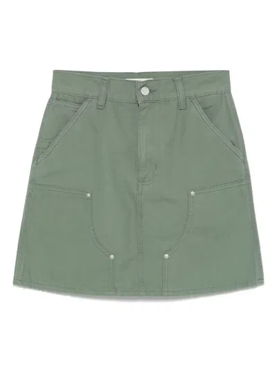Carhartt Double Knee Mini Skirt In 绿色