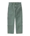 Carhartt Wip Double Knee Pant Silver Pine In Green
