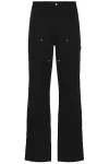 Carhartt L32 Double Knee Organic Cotton Jeans In Black