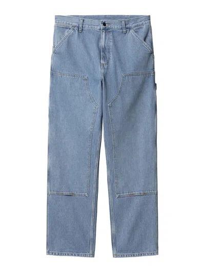 Carhartt Double Knee Pant In Blue