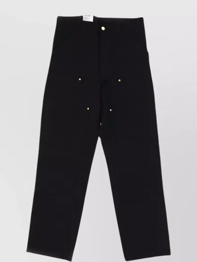 Carhartt Double Knee Pant Featuring Front Pleats In Black