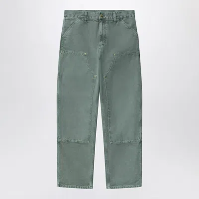 Carhartt Double Knee Pant Silver Pine In Green