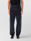 Carhartt Double Knee Pant Straight Leg In Black Stone Wash