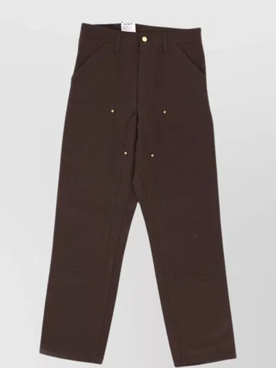 Carhartt Double Knee Pant Utility Pockets In Brown