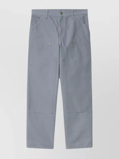 Carhartt Double Knee Pant With Patch Pockets In Gray