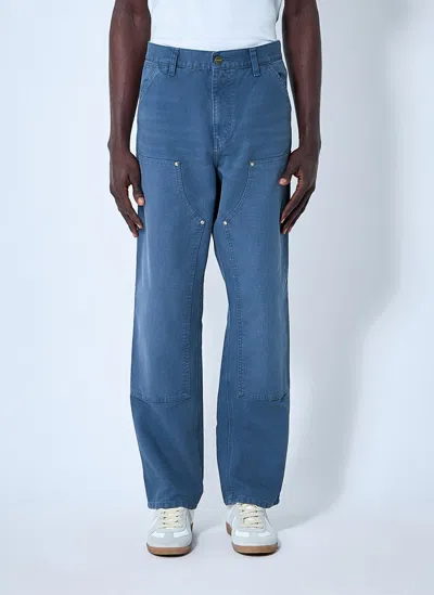 Carhartt Double Knee Pants In Blue