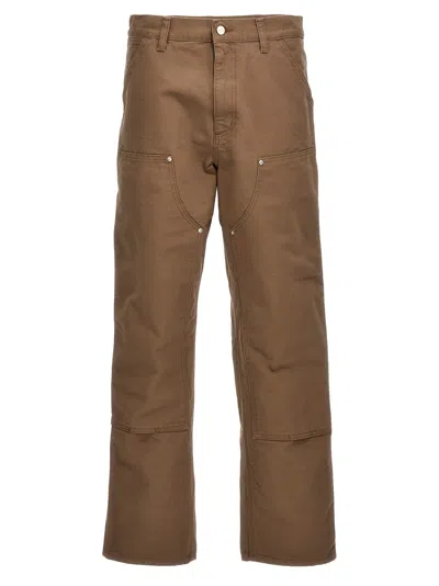 Carhartt Double Knee Pants In Brown