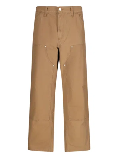 Carhartt Double Knee Pants In Brown