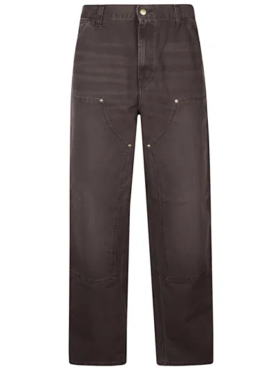Carhartt Double Knee Pants In Brown