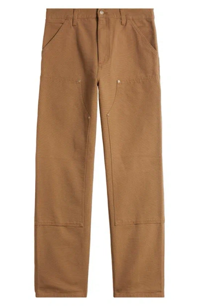 Carhartt Double Knee Pants In Hamilton Brown Rinsed