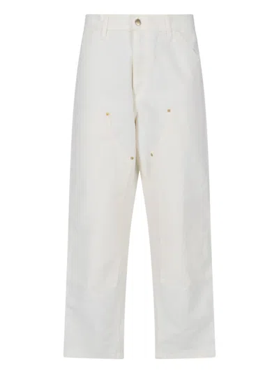 Carhartt 'double Knee' Pants In White