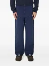 Carhartt Double Knee Patch Trousers In Blue