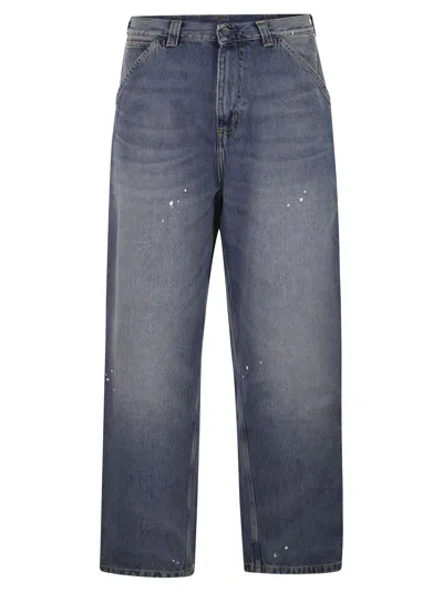 Carhartt Double Knee Relaxed Fit Carpenter Jeans In Washed Denim In Blue