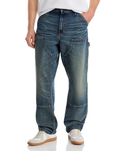 Carhartt Double Knee Relaxed Straight Fit Jeans In Blue