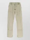 Carhartt Wip Grey Denim Double Knee Pant In Gray