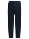 Carhartt Double Knee Trousers Blue In Blue