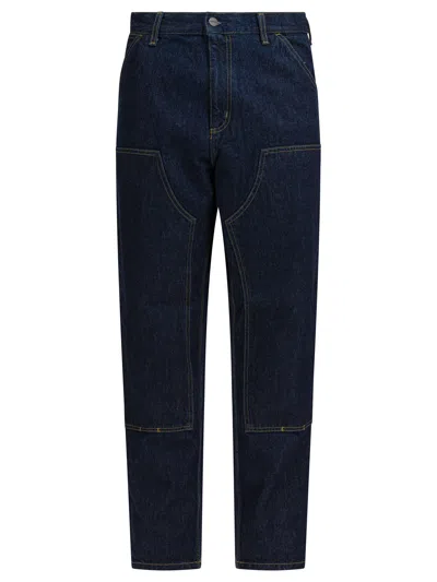 Carhartt Double Knee Trousers Blue