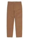 Carhartt Reinforced Knee Straight Leg Trousers In Brown