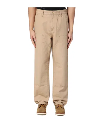 Carhartt Double Knee Trousers In Nude