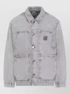 Carhartt Double Layer Front Jacket Collared Design In Silver