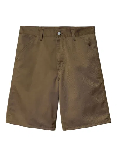 Carhartt Double-pocket Work Shorts In Brown