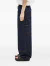 Carhartt Double-pockets Denim Wide-leg Jeans In Blue