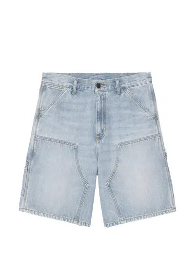 Carhartt Double-knee Denim Shorts In Blue