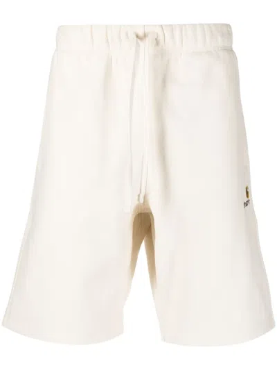 Carhartt Drawstring Cotton-blend Shorts In Nude