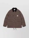Carhartt Drawstring Hem Quilted Jacket Pockets In Brown