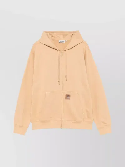 CARHARTT DRAWSTRING HOOD COTTON HOODIE WITH POCKETS