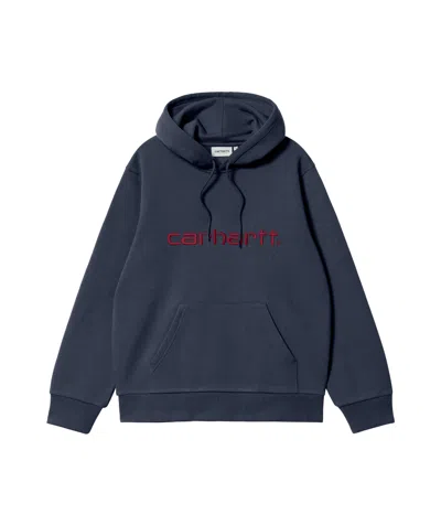 Carhartt Drawstring Hooded Hoodie In Black
