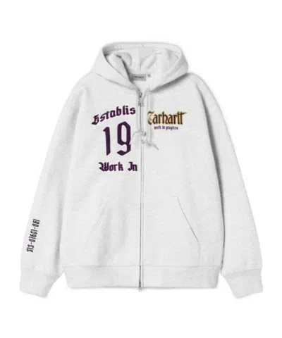 Carhartt Hooded Jacket In Silver