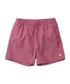 Carhartt Work In Progress Chase Swim Trunks In Pink