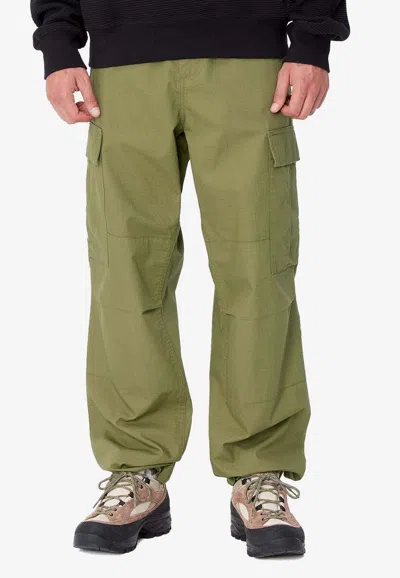 Carhartt Drawstring Straight Cargo Pants In Green