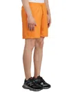 Carhartt Wip Orange Polyester Chase Swim Trunks In Orange