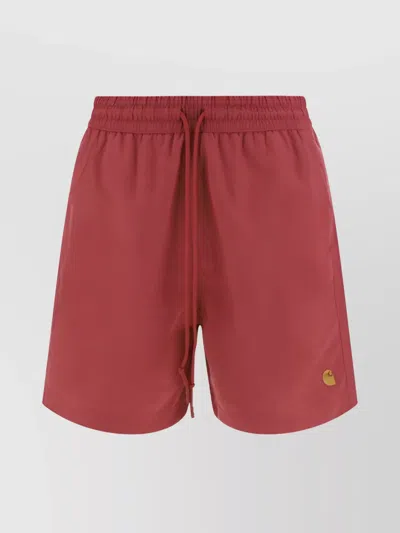 Carhartt Drawstring Waistband Swimwear Pockets In Red