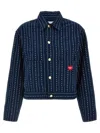 Carhartt Drewe Casual Jackets And Parka Blue In Heart Blue Pins