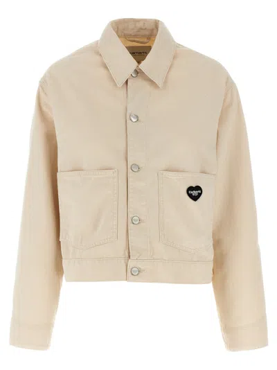 Carhartt Drewe Casual Jackets And Parka White In Neutral